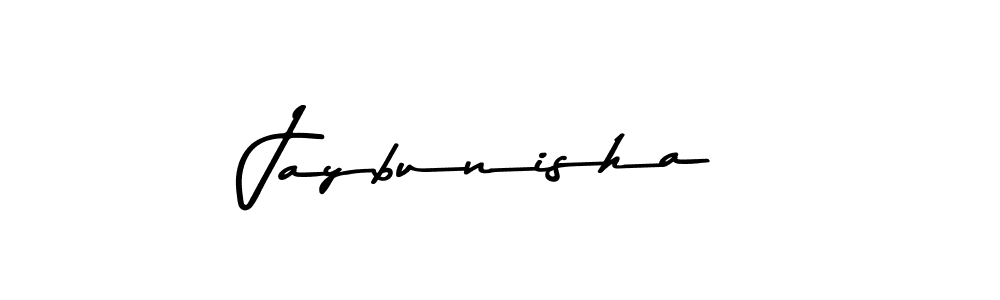 Create a beautiful signature design for name Jaybunisha. With this signature (Asem Kandis PERSONAL USE) fonts, you can make a handwritten signature for free. Jaybunisha signature style 9 images and pictures png