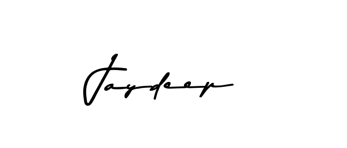 How to make Jaydeep name signature. Use Asem Kandis PERSONAL USE style for creating short signs online. This is the latest handwritten sign. Jaydeep signature style 9 images and pictures png