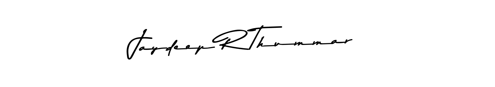 Create a beautiful signature design for name Jaydeep R Thummar. With this signature (Asem Kandis PERSONAL USE) fonts, you can make a handwritten signature for free. Jaydeep R Thummar signature style 9 images and pictures png