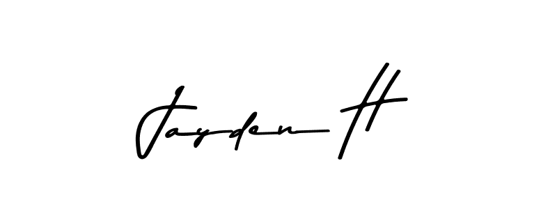 How to make Jayden H signature? Asem Kandis PERSONAL USE is a professional autograph style. Create handwritten signature for Jayden H name. Jayden H signature style 9 images and pictures png