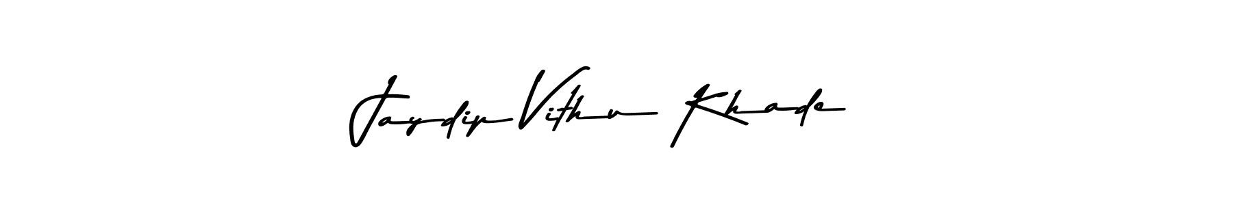 You can use this online signature creator to create a handwritten signature for the name Jaydip Vithu Khade. This is the best online autograph maker. Jaydip Vithu Khade signature style 9 images and pictures png