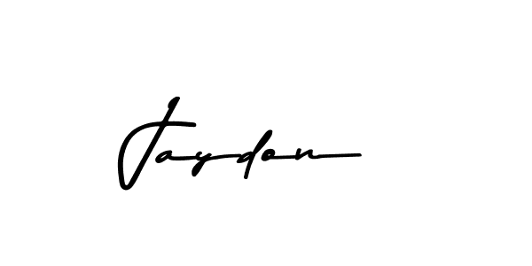 How to make Jaydon name signature. Use Asem Kandis PERSONAL USE style for creating short signs online. This is the latest handwritten sign. Jaydon signature style 9 images and pictures png
