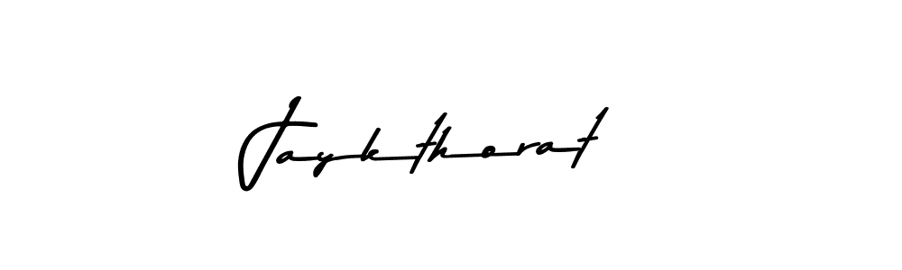 Create a beautiful signature design for name Jaykthorat. With this signature (Asem Kandis PERSONAL USE) fonts, you can make a handwritten signature for free. Jaykthorat signature style 9 images and pictures png