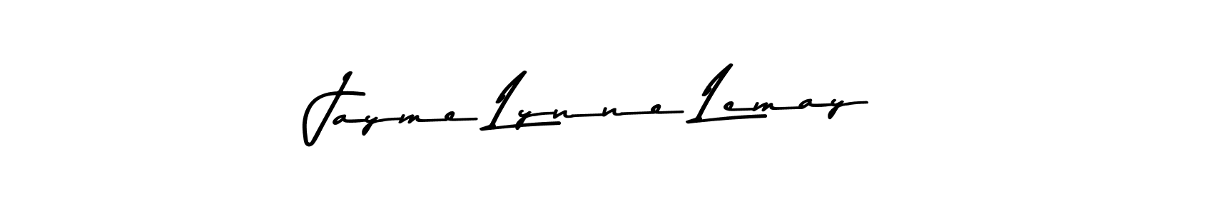 Create a beautiful signature design for name Jayme Lynne Lemay. With this signature (Asem Kandis PERSONAL USE) fonts, you can make a handwritten signature for free. Jayme Lynne Lemay signature style 9 images and pictures png