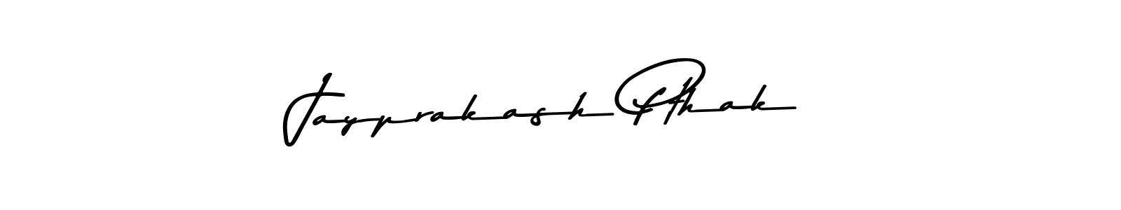 Make a beautiful signature design for name Jayprakash Pthak. With this signature (Asem Kandis PERSONAL USE) style, you can create a handwritten signature for free. Jayprakash Pthak signature style 9 images and pictures png