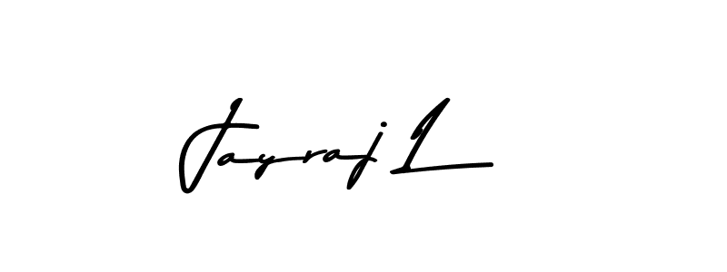 Jayraj L stylish signature style. Best Handwritten Sign (Asem Kandis PERSONAL USE) for my name. Handwritten Signature Collection Ideas for my name Jayraj L. Jayraj L signature style 9 images and pictures png