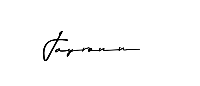 Use a signature maker to create a handwritten signature online. With this signature software, you can design (Asem Kandis PERSONAL USE) your own signature for name Jayronn. Jayronn signature style 9 images and pictures png