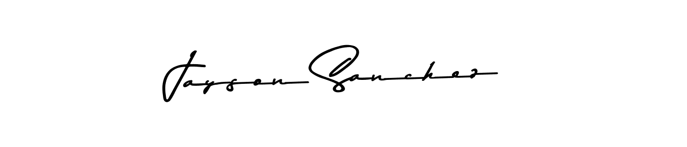 The best way (Asem Kandis PERSONAL USE) to make a short signature is to pick only two or three words in your name. The name Jayson Sanchez include a total of six letters. For converting this name. Jayson Sanchez signature style 9 images and pictures png