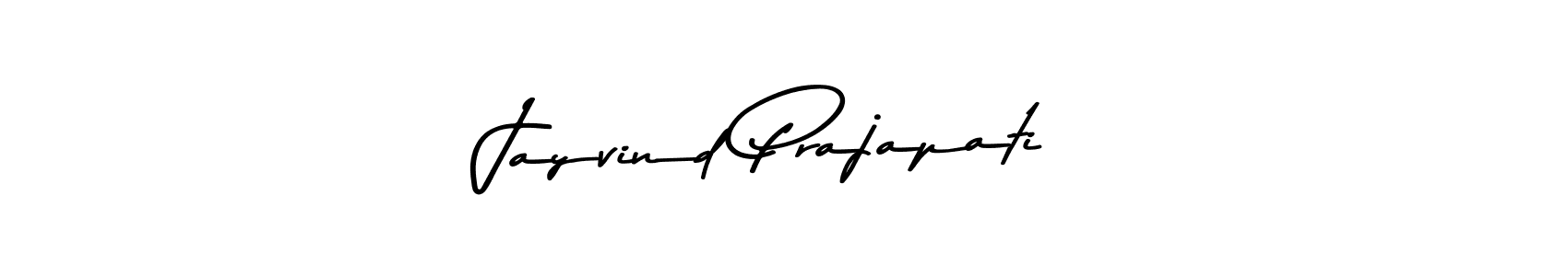 How to make Jayvind Prajapati name signature. Use Asem Kandis PERSONAL USE style for creating short signs online. This is the latest handwritten sign. Jayvind Prajapati signature style 9 images and pictures png