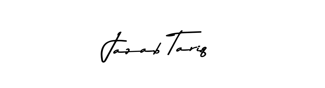 Create a beautiful signature design for name Jazab Tariq. With this signature (Asem Kandis PERSONAL USE) fonts, you can make a handwritten signature for free. Jazab Tariq signature style 9 images and pictures png