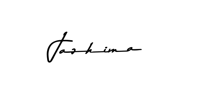 Make a beautiful signature design for name Jazhima. With this signature (Asem Kandis PERSONAL USE) style, you can create a handwritten signature for free. Jazhima signature style 9 images and pictures png