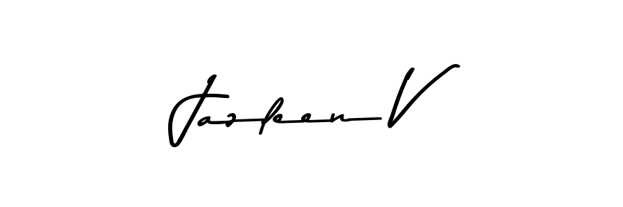 How to Draw Jazleen V signature style? Asem Kandis PERSONAL USE is a latest design signature styles for name Jazleen V. Jazleen V signature style 9 images and pictures png