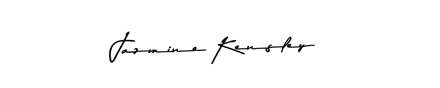 Create a beautiful signature design for name Jazmine Kensley. With this signature (Asem Kandis PERSONAL USE) fonts, you can make a handwritten signature for free. Jazmine Kensley signature style 9 images and pictures png