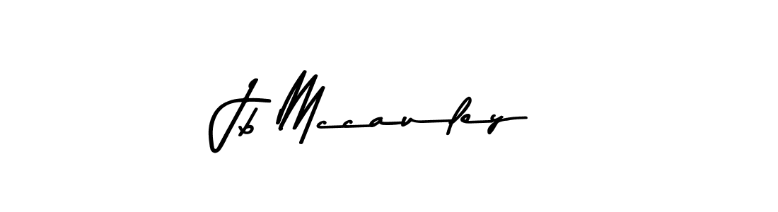 How to make Jb Mccauley name signature. Use Asem Kandis PERSONAL USE style for creating short signs online. This is the latest handwritten sign. Jb Mccauley signature style 9 images and pictures png