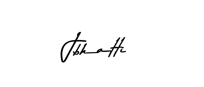 Make a beautiful signature design for name Jbhatti. With this signature (Asem Kandis PERSONAL USE) style, you can create a handwritten signature for free. Jbhatti signature style 9 images and pictures png