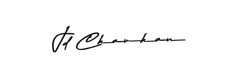 Create a beautiful signature design for name Jd Chauhan. With this signature (Asem Kandis PERSONAL USE) fonts, you can make a handwritten signature for free. Jd Chauhan signature style 9 images and pictures png
