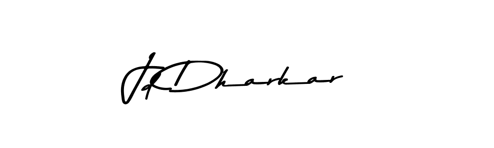 Design your own signature with our free online signature maker. With this signature software, you can create a handwritten (Asem Kandis PERSONAL USE) signature for name Jd Dharkar. Jd Dharkar signature style 9 images and pictures png
