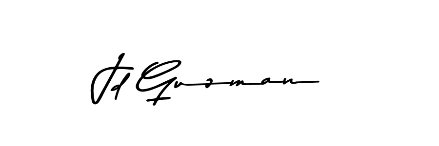 Make a beautiful signature design for name Jd Guzman. With this signature (Asem Kandis PERSONAL USE) style, you can create a handwritten signature for free. Jd Guzman signature style 9 images and pictures png