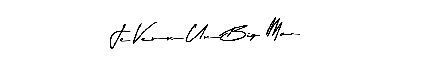 Design your own signature with our free online signature maker. With this signature software, you can create a handwritten (Asem Kandis PERSONAL USE) signature for name Je Veux Un Big Mac. Je Veux Un Big Mac signature style 9 images and pictures png