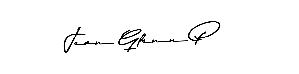 Make a beautiful signature design for name Jean Glenn P. With this signature (Asem Kandis PERSONAL USE) style, you can create a handwritten signature for free. Jean Glenn P signature style 9 images and pictures png