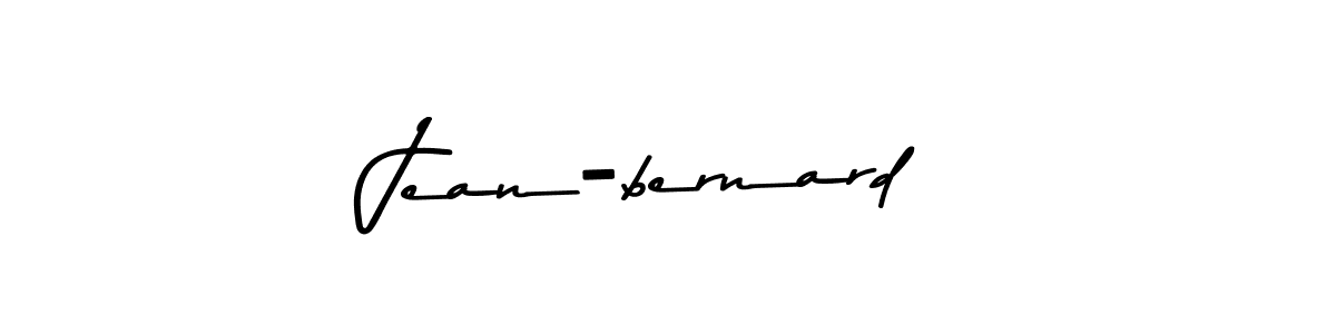 How to make Jean-bernard name signature. Use Asem Kandis PERSONAL USE style for creating short signs online. This is the latest handwritten sign. Jean-bernard signature style 9 images and pictures png