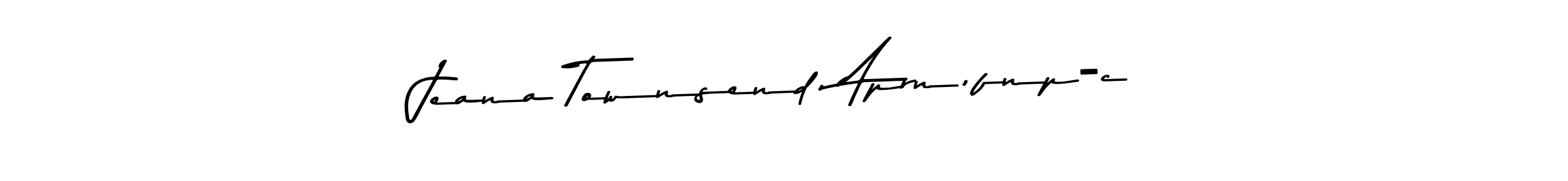 Create a beautiful signature design for name Jeana Townsend, Aprn,fnp-c. With this signature (Asem Kandis PERSONAL USE) fonts, you can make a handwritten signature for free. Jeana Townsend, Aprn,fnp-c signature style 9 images and pictures png