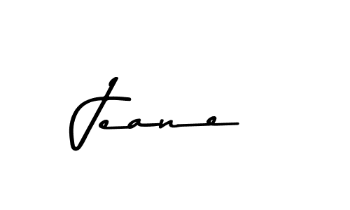 Create a beautiful signature design for name Jeane. With this signature (Asem Kandis PERSONAL USE) fonts, you can make a handwritten signature for free. Jeane signature style 9 images and pictures png