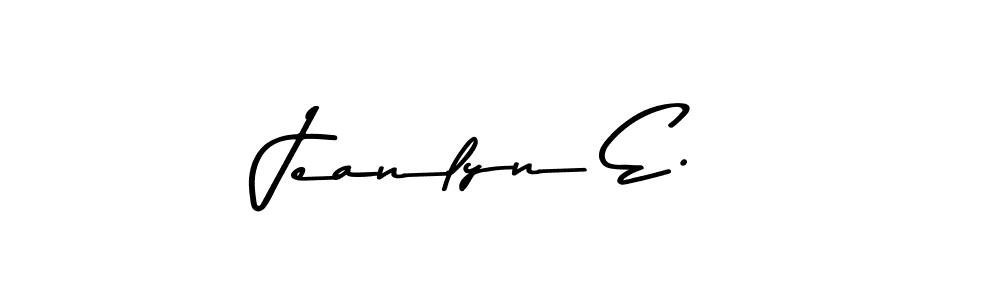 Also we have Jeanlyn E. name is the best signature style. Create professional handwritten signature collection using Asem Kandis PERSONAL USE autograph style. Jeanlyn E. signature style 9 images and pictures png