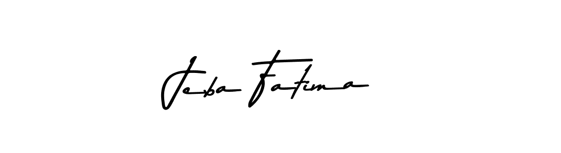 Make a beautiful signature design for name Jeba Fatima. With this signature (Asem Kandis PERSONAL USE) style, you can create a handwritten signature for free. Jeba Fatima signature style 9 images and pictures png