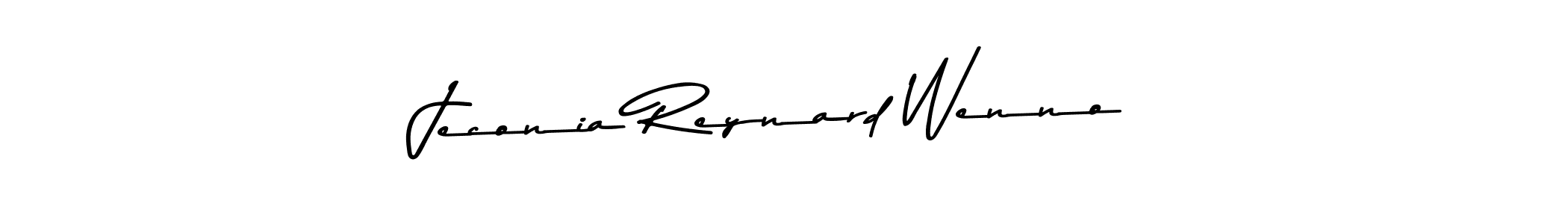 This is the best signature style for the Jeconia Reynard Wenno name. Also you like these signature font (Asem Kandis PERSONAL USE). Mix name signature. Jeconia Reynard Wenno signature style 9 images and pictures png