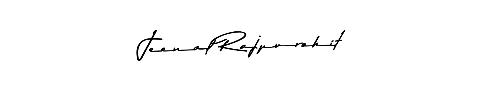 How to make Jeenal Rajpurohit name signature. Use Asem Kandis PERSONAL USE style for creating short signs online. This is the latest handwritten sign. Jeenal Rajpurohit signature style 9 images and pictures png