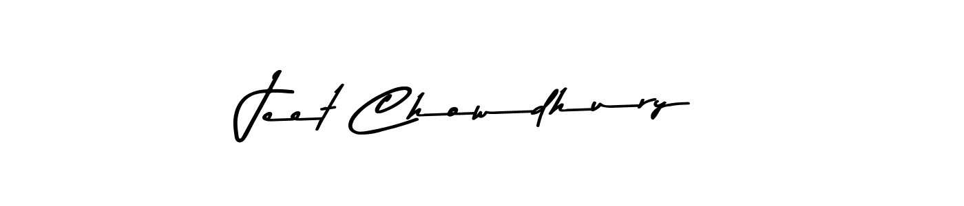 Jeet Chowdhury stylish signature style. Best Handwritten Sign (Asem Kandis PERSONAL USE) for my name. Handwritten Signature Collection Ideas for my name Jeet Chowdhury. Jeet Chowdhury signature style 9 images and pictures png