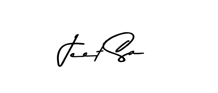 Use a signature maker to create a handwritten signature online. With this signature software, you can design (Asem Kandis PERSONAL USE) your own signature for name Jeet Sa. Jeet Sa signature style 9 images and pictures png