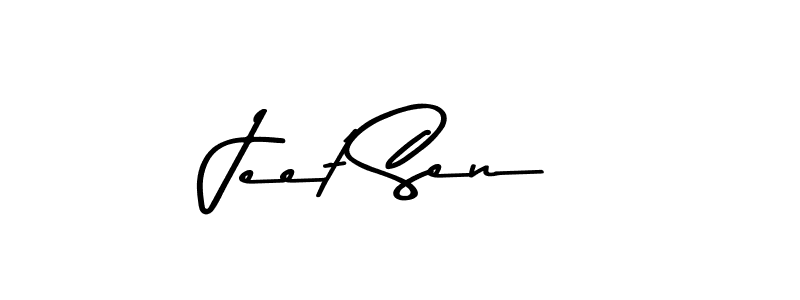 How to make Jeet Sen name signature. Use Asem Kandis PERSONAL USE style for creating short signs online. This is the latest handwritten sign. Jeet Sen signature style 9 images and pictures png
