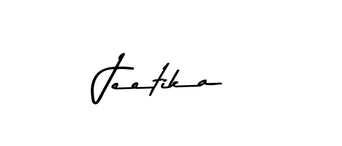 Create a beautiful signature design for name Jeetika. With this signature (Asem Kandis PERSONAL USE) fonts, you can make a handwritten signature for free. Jeetika signature style 9 images and pictures png
