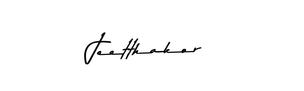 Make a beautiful signature design for name Jeetthakor. With this signature (Asem Kandis PERSONAL USE) style, you can create a handwritten signature for free. Jeetthakor signature style 9 images and pictures png