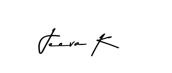 Design your own signature with our free online signature maker. With this signature software, you can create a handwritten (Asem Kandis PERSONAL USE) signature for name Jeeva K. Jeeva K signature style 9 images and pictures png