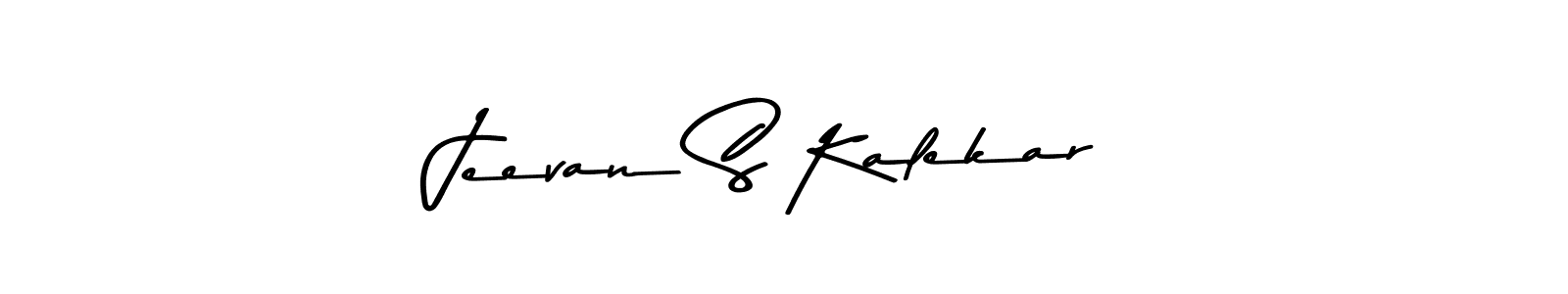 How to make Jeevan S Kalekar name signature. Use Asem Kandis PERSONAL USE style for creating short signs online. This is the latest handwritten sign. Jeevan S Kalekar signature style 9 images and pictures png
