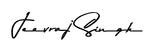 A stylish, flowing autograph style designed for name Jeevraj Singh using Asem Kandis PERSONAL USE typography. Perfect for digital creative projects. Jeevraj Singh signature style 9 images and pictures png