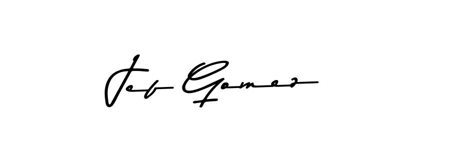 Asem Kandis PERSONAL USE is a professional signature style that is perfect for those who want to add a touch of class to their signature. It is also a great choice for those who want to make their signature more unique. Get Jef Gomez name to fancy signature for free. Jef Gomez signature style 9 images and pictures png