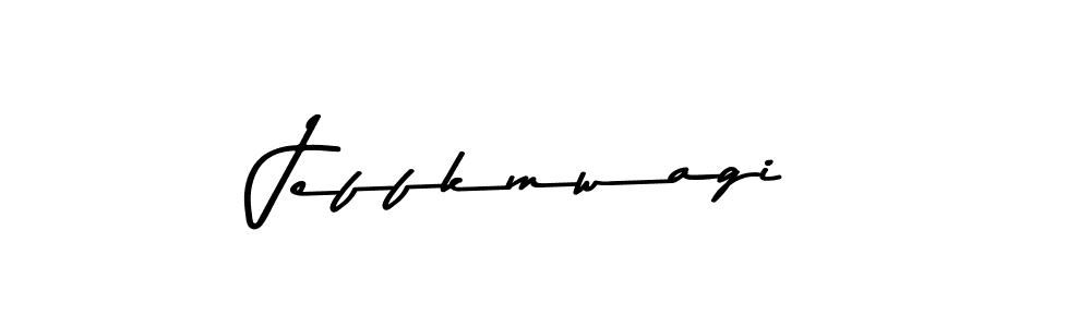 Make a beautiful signature design for name Jeffkmwagi. With this signature (Asem Kandis PERSONAL USE) style, you can create a handwritten signature for free. Jeffkmwagi signature style 9 images and pictures png