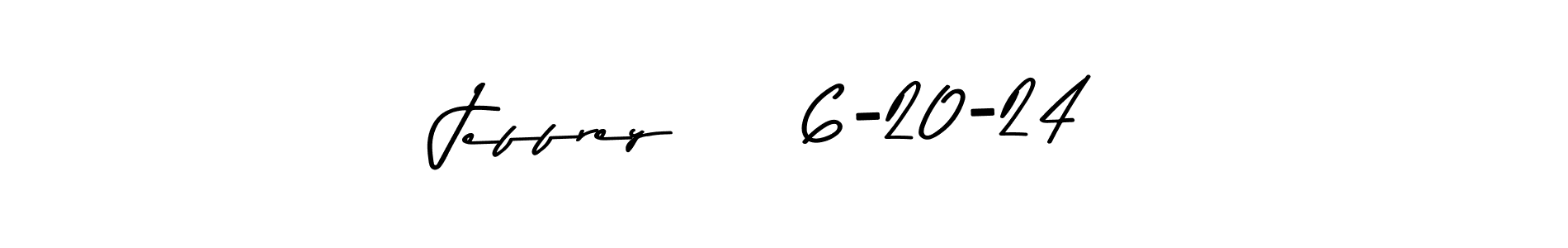 Create a beautiful signature design for name Jeffrey     6-20-24. With this signature (Asem Kandis PERSONAL USE) fonts, you can make a handwritten signature for free. Jeffrey     6-20-24 signature style 9 images and pictures png