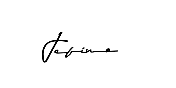 Jefino stylish signature style. Best Handwritten Sign (Asem Kandis PERSONAL USE) for my name. Handwritten Signature Collection Ideas for my name Jefino. Jefino signature style 9 images and pictures png