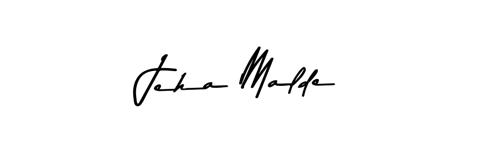 You can use this online signature creator to create a handwritten signature for the name Jeha Malde. This is the best online autograph maker. Jeha Malde signature style 9 images and pictures png
