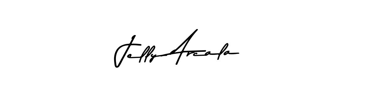 Use a signature maker to create a handwritten signature online. With this signature software, you can design (Asem Kandis PERSONAL USE) your own signature for name Jelly Arcala. Jelly Arcala signature style 9 images and pictures png