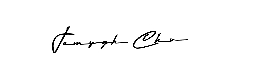 Create a beautiful signature design for name Jemygh Chu. With this signature (Asem Kandis PERSONAL USE) fonts, you can make a handwritten signature for free. Jemygh Chu signature style 9 images and pictures png