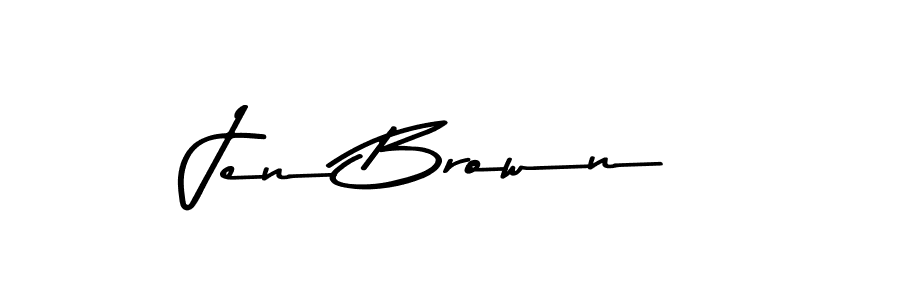 The best way (Asem Kandis PERSONAL USE) to make a short signature is to pick only two or three words in your name. The name Jen Brown include a total of six letters. For converting this name. Jen Brown signature style 9 images and pictures png
