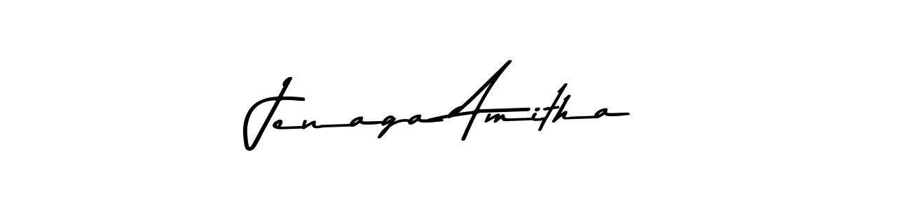 Jenaga Amitha stylish signature style. Best Handwritten Sign (Asem Kandis PERSONAL USE) for my name. Handwritten Signature Collection Ideas for my name Jenaga Amitha. Jenaga Amitha signature style 9 images and pictures png