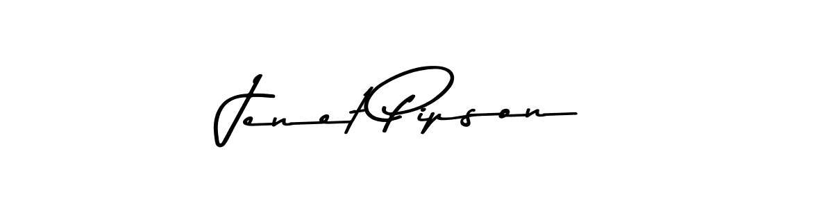 Design your own signature with our free online signature maker. With this signature software, you can create a handwritten (Asem Kandis PERSONAL USE) signature for name Jenet Pipson. Jenet Pipson signature style 9 images and pictures png