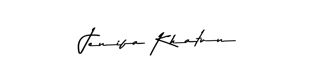 Asem Kandis PERSONAL USE is a professional signature style that is perfect for those who want to add a touch of class to their signature. It is also a great choice for those who want to make their signature more unique. Get Jenifa Khatun name to fancy signature for free. Jenifa Khatun signature style 9 images and pictures png